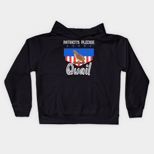 Patriots USA Pledge Quail American Kids Hoodie